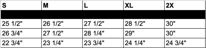 Not For Everybody Hoodie Size Chart